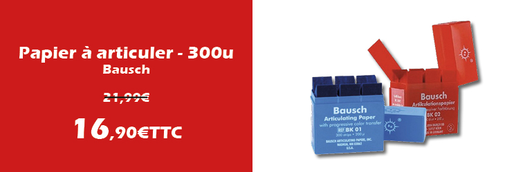 BK1001: Papier à Articuler Bleu (300 unités) - BAUSCH
