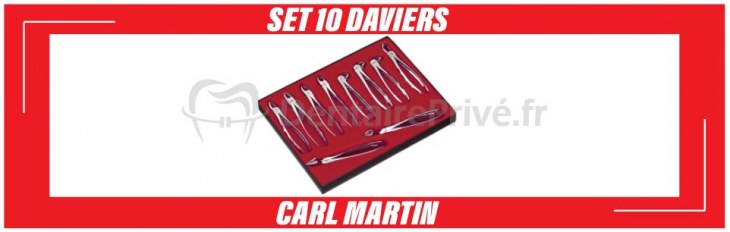 Set 10 daviers Carl Martin