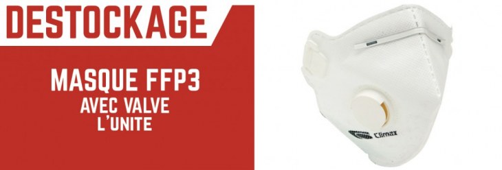 Masque FFP3 avec valve